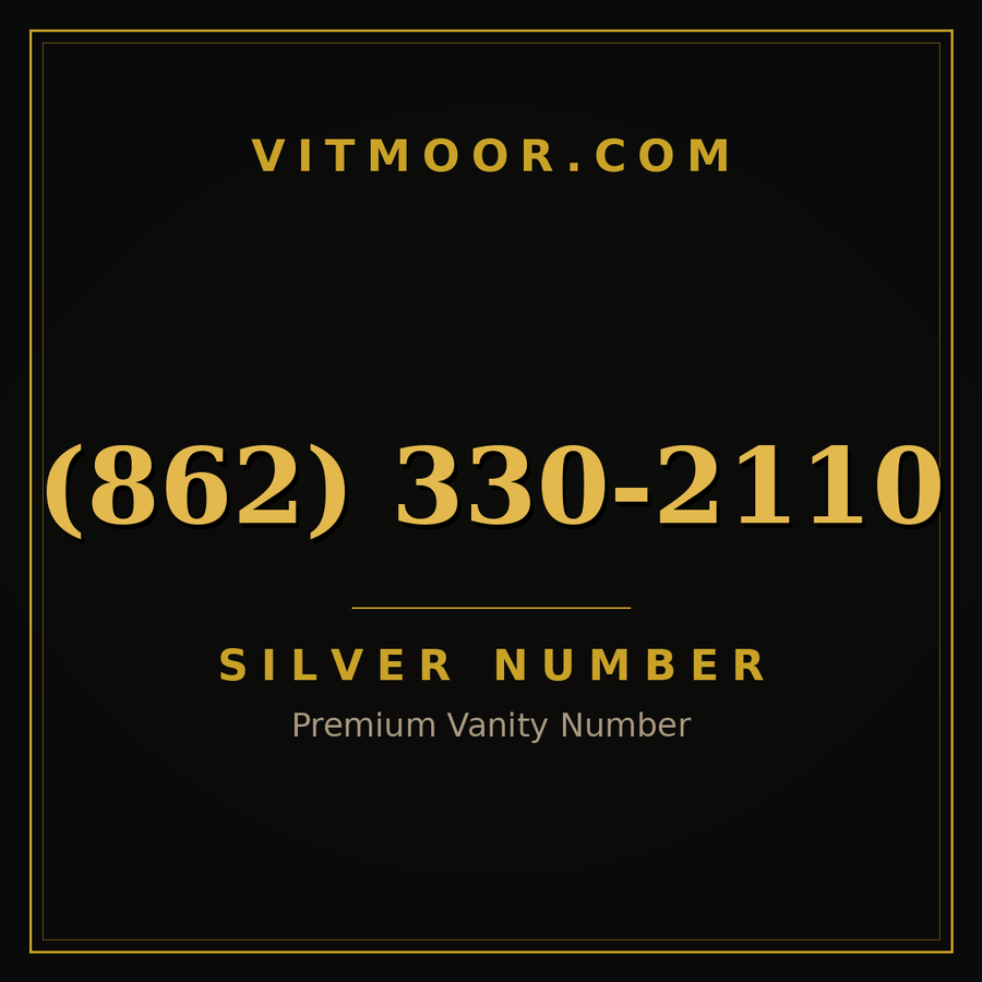 VITMOOR Silver premium number (862) 330-2110
