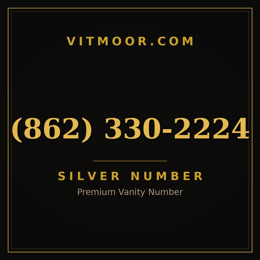 VITMOOR Silver premium number (862) 330-2224