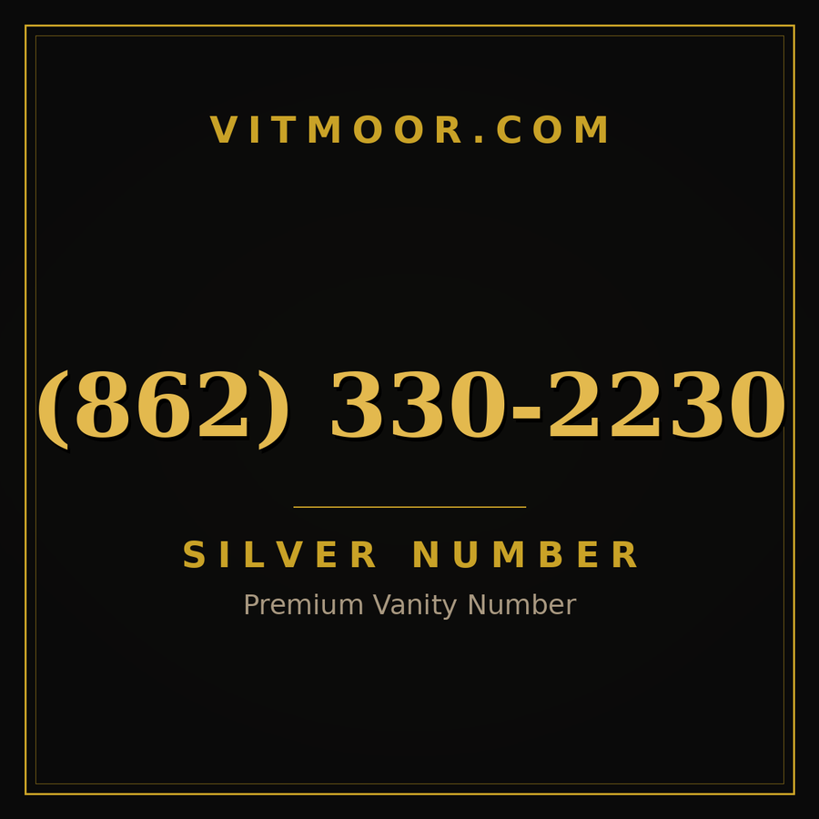 VITMOOR Silver premium number (862) 330-2230