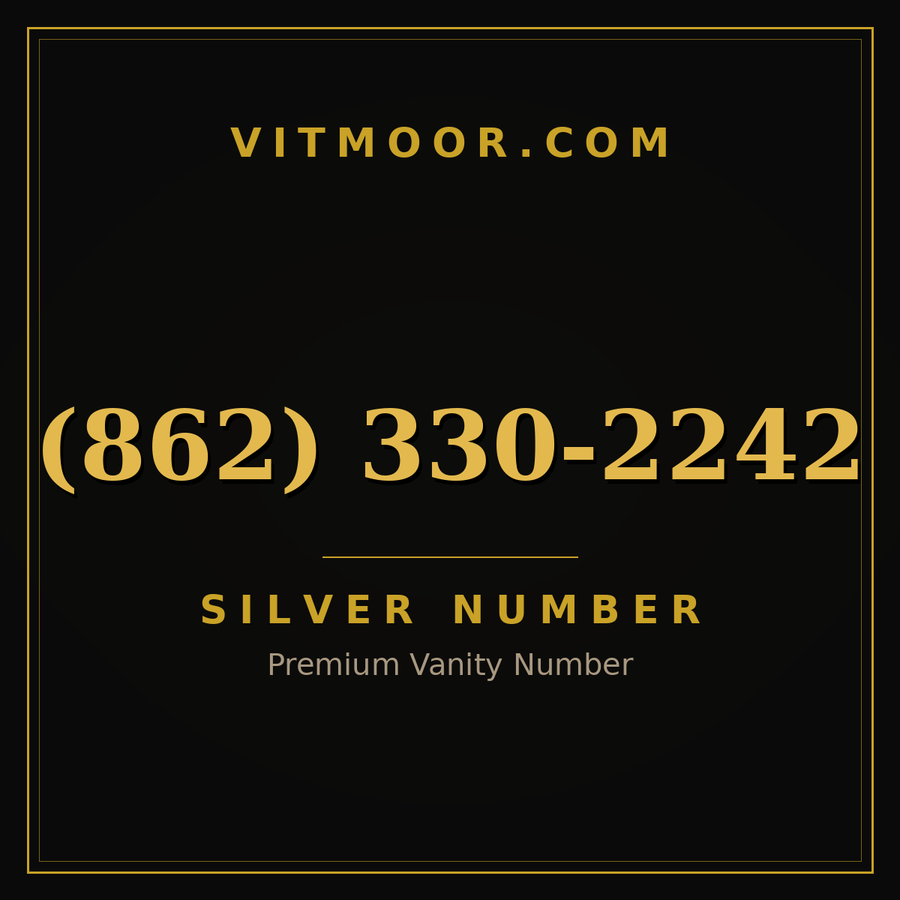 VITMOOR Silver premium number (862) 330-2242