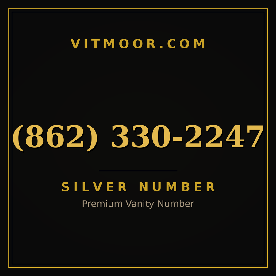 VITMOOR Silver premium number (862) 330-2247
