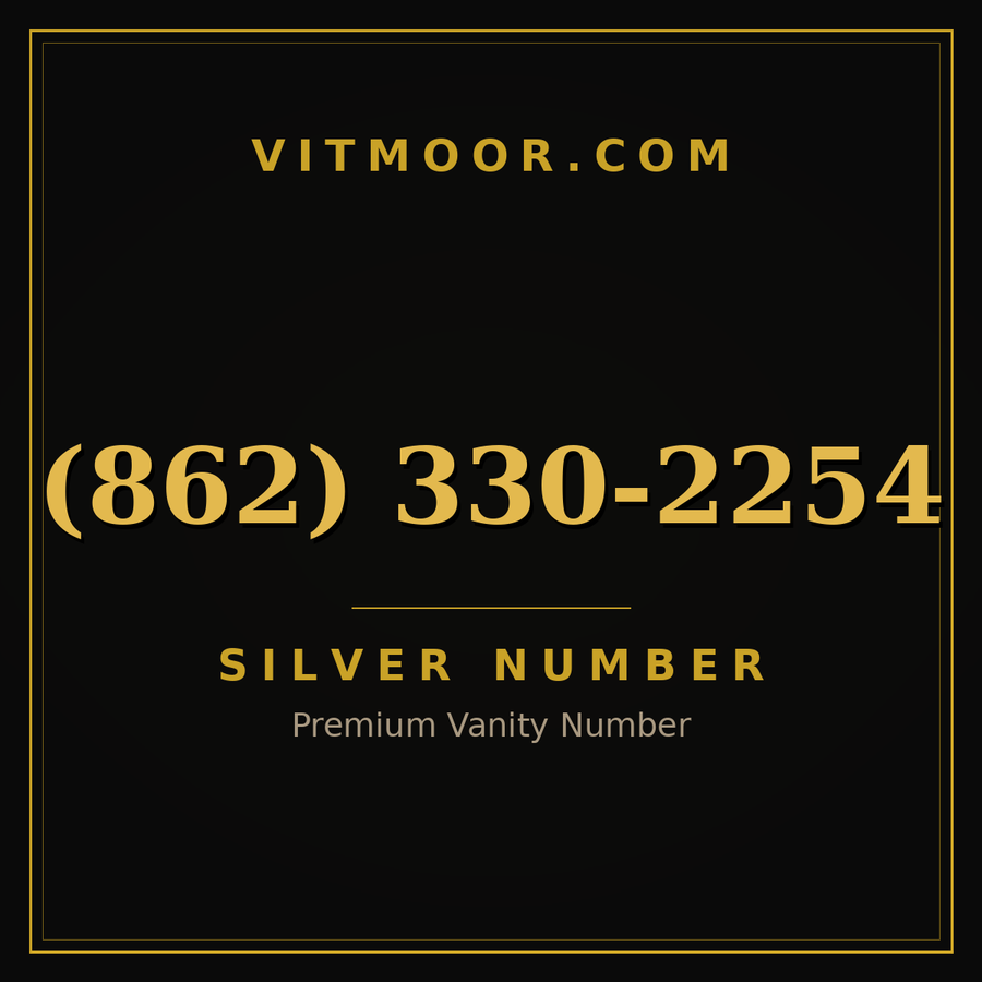 VITMOOR Silver premium number (862) 330-2254