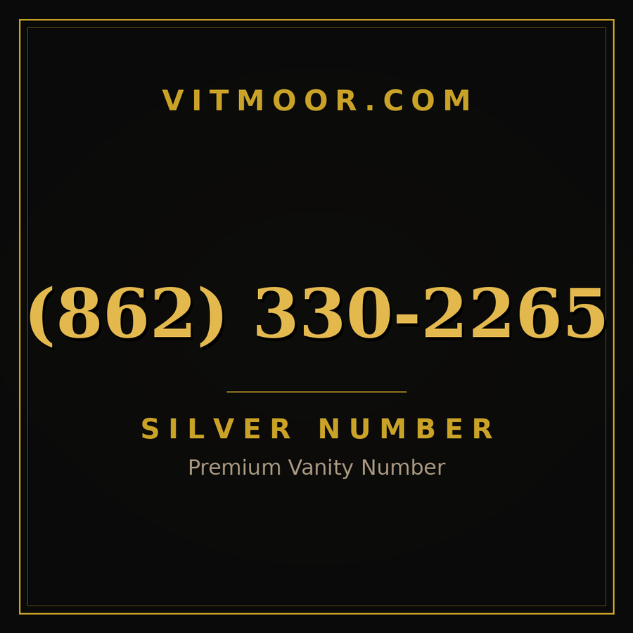VITMOOR Silver premium number (862) 330-2265