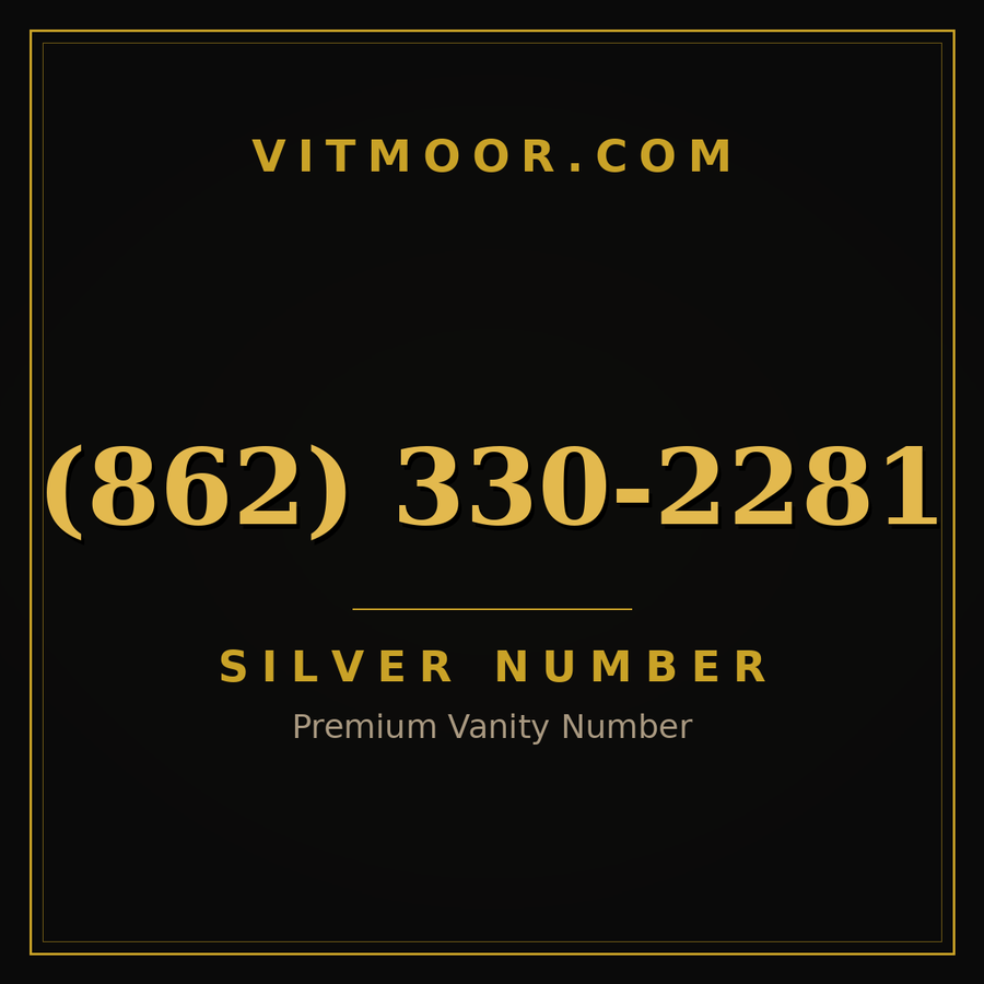 VITMOOR Silver premium number (862) 330-2281