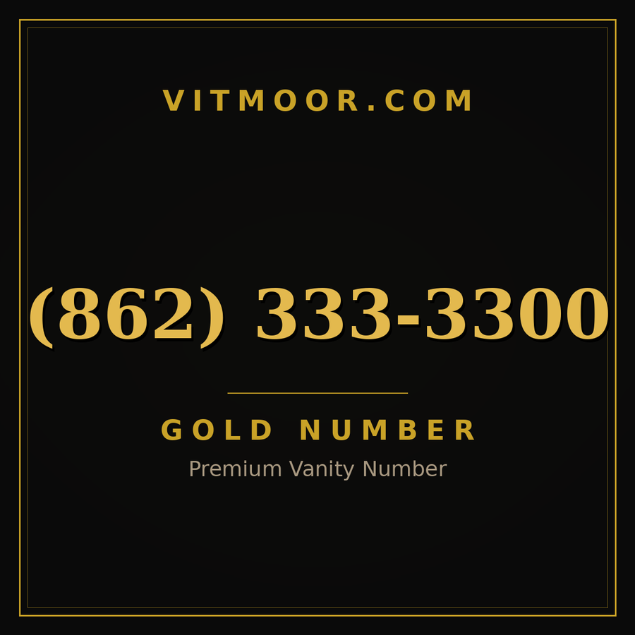 VITMOOR Gold premium number (862) 333-3300