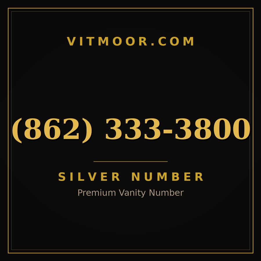 VITMOOR Silver premium number (862) 333-3800