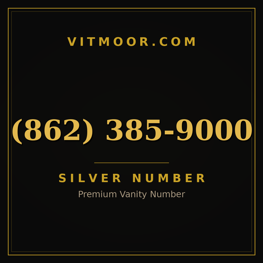 VITMOOR Silver premium number (862) 385-9000