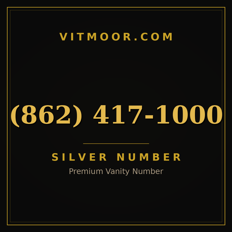 VITMOOR Silver premium number (862) 417-1000