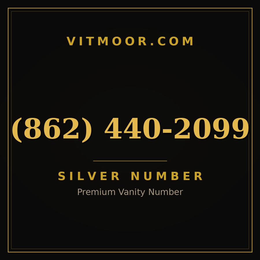 VITMOOR Silver premium number (862) 440-2099