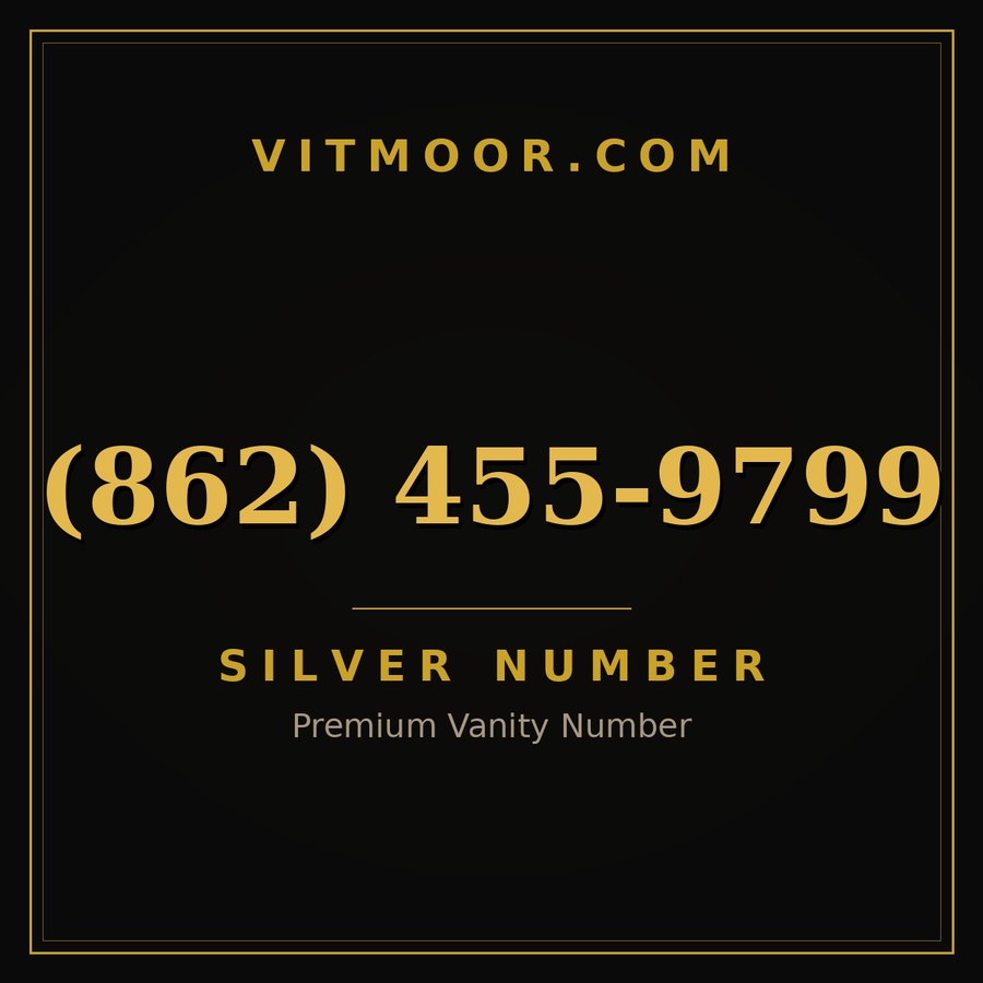 VITMOOR Silver premium number (862) 455-9799