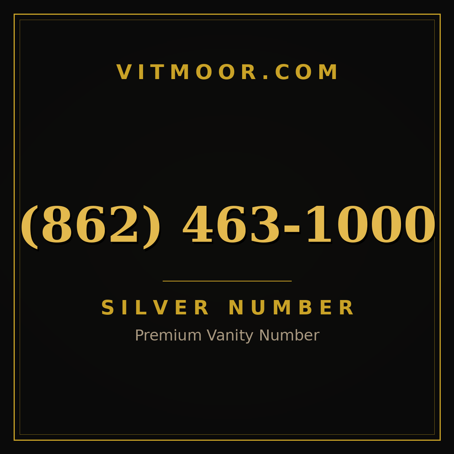 VITMOOR Silver premium number (862) 463-1000