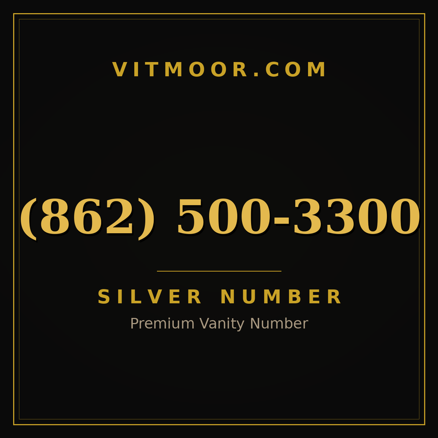 VITMOOR Silver premium number (862) 500-3300