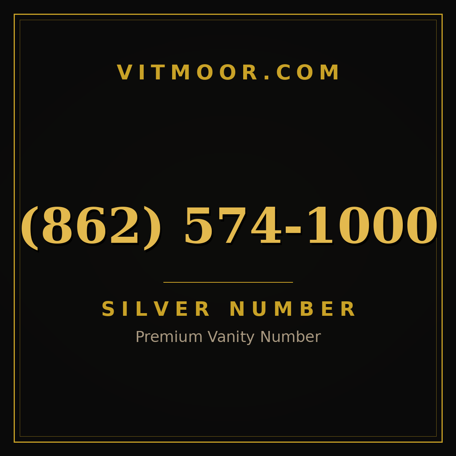 VITMOOR Silver premium number (862) 574-1000