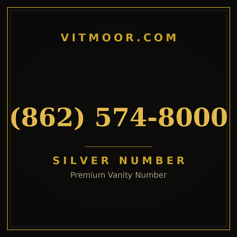 VITMOOR Silver premium number (862) 574-8000