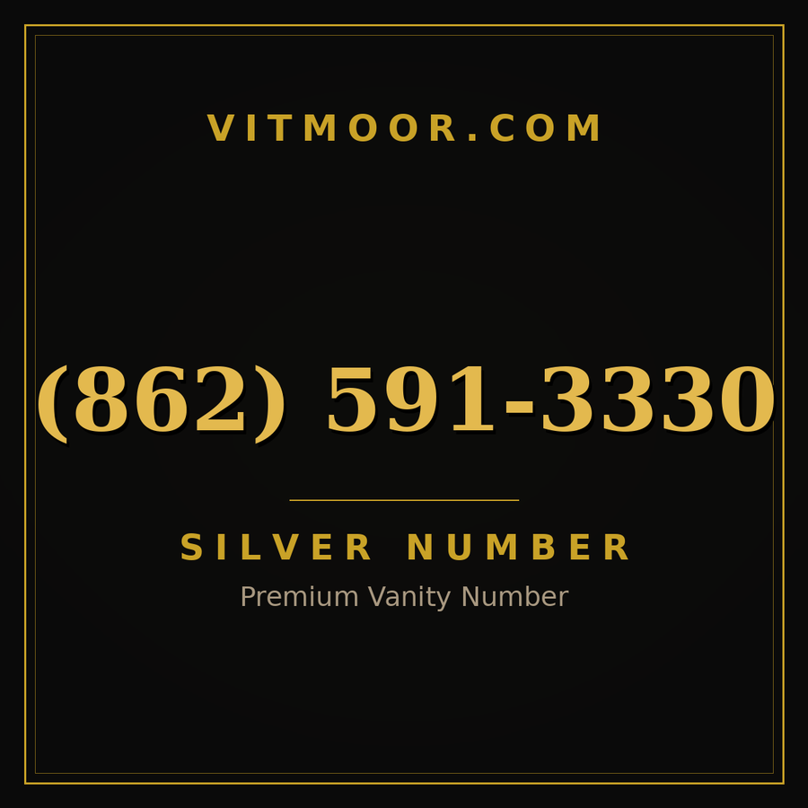 VITMOOR Silver premium number (862) 591-3330