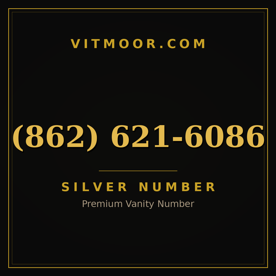 VITMOOR Silver premium number (862) 621-6086