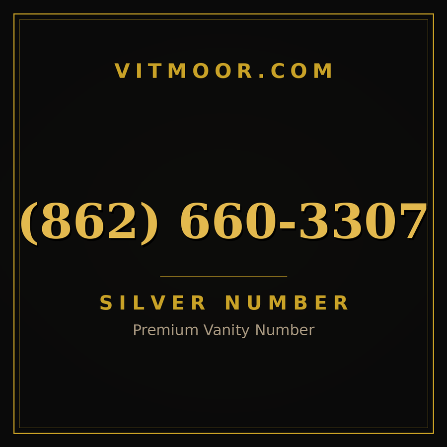 VITMOOR Silver premium number (862) 660-3307