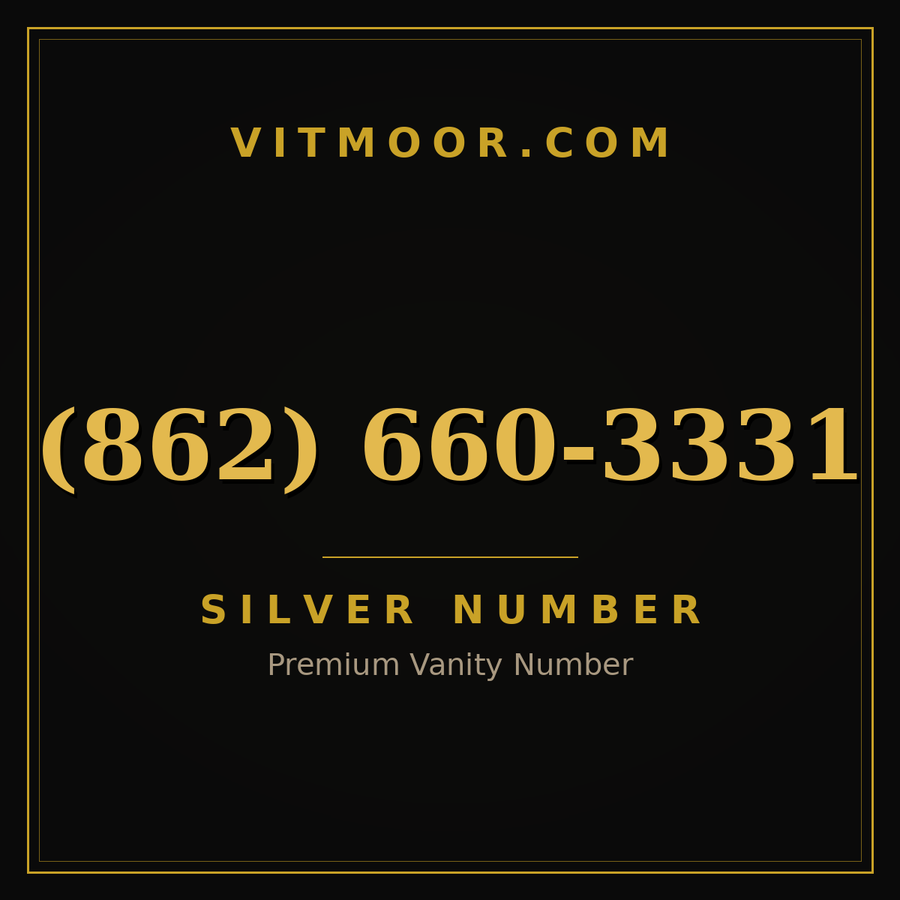 VITMOOR Silver premium number (862) 660-3331