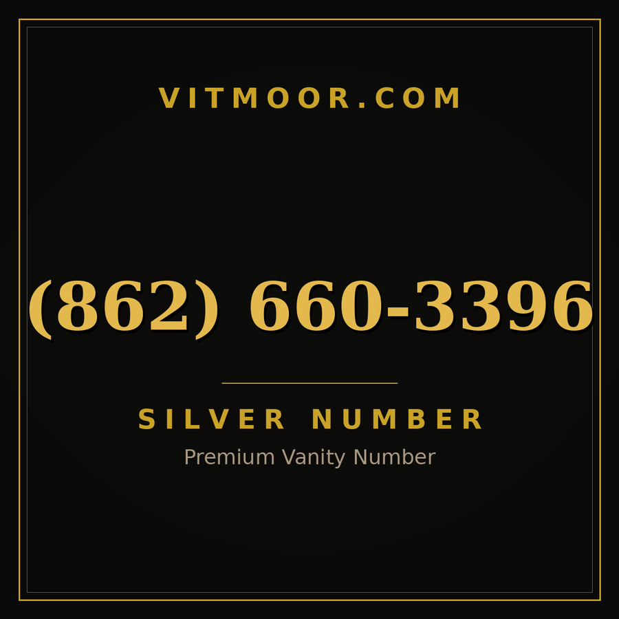 VITMOOR Silver premium number (862) 660-3396