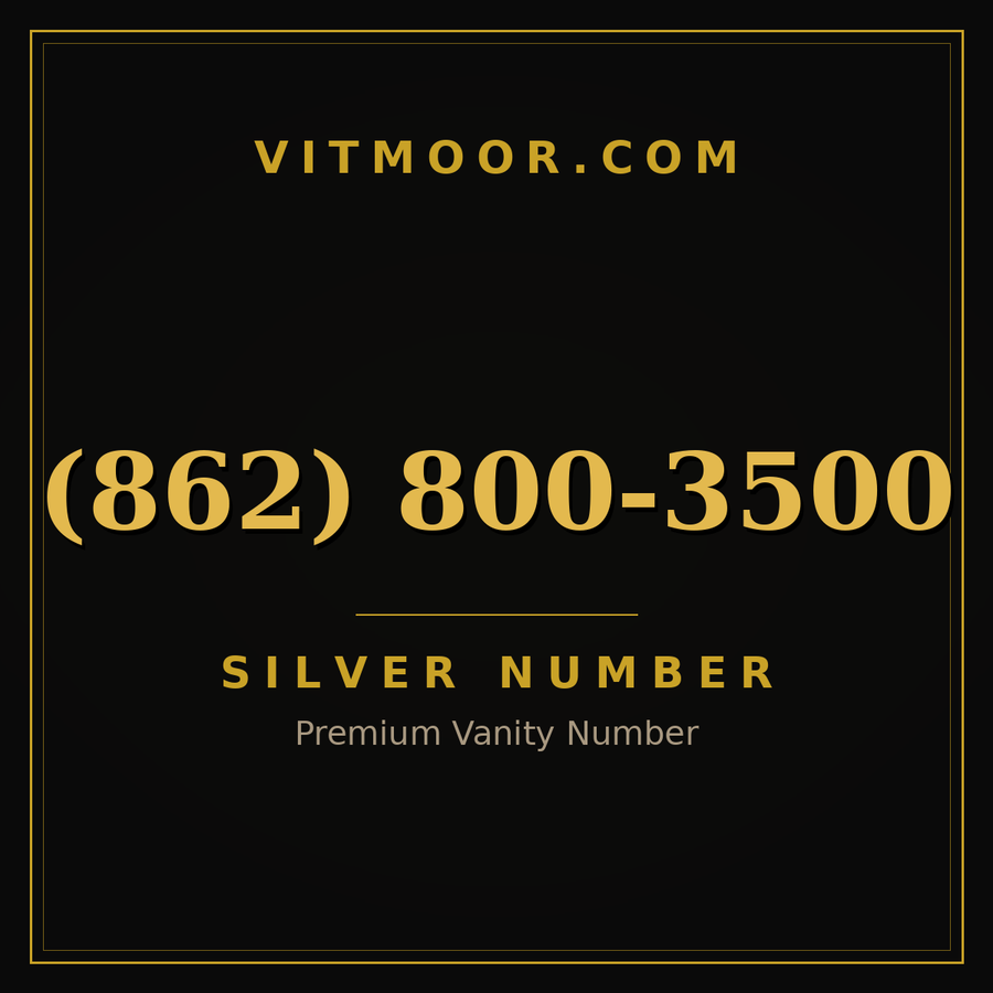 VITMOOR Silver premium number (862) 800-3500