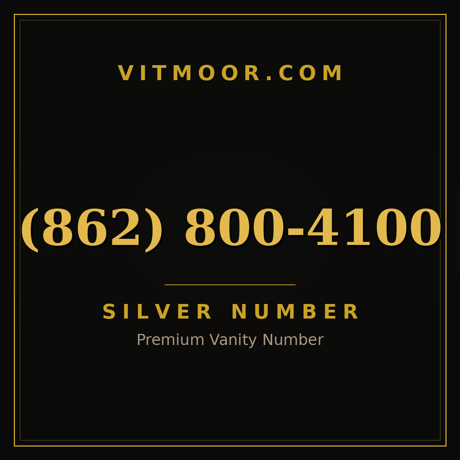 VITMOOR Silver premium number (862) 800-4100
