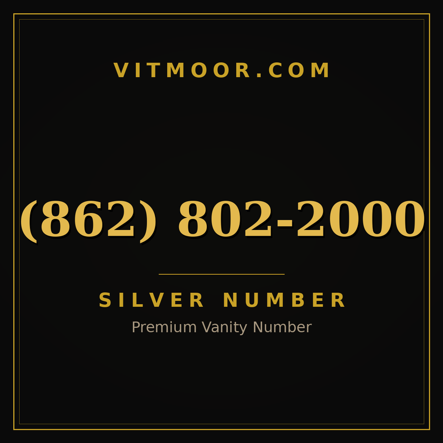 VITMOOR Silver premium number (862) 802-2000