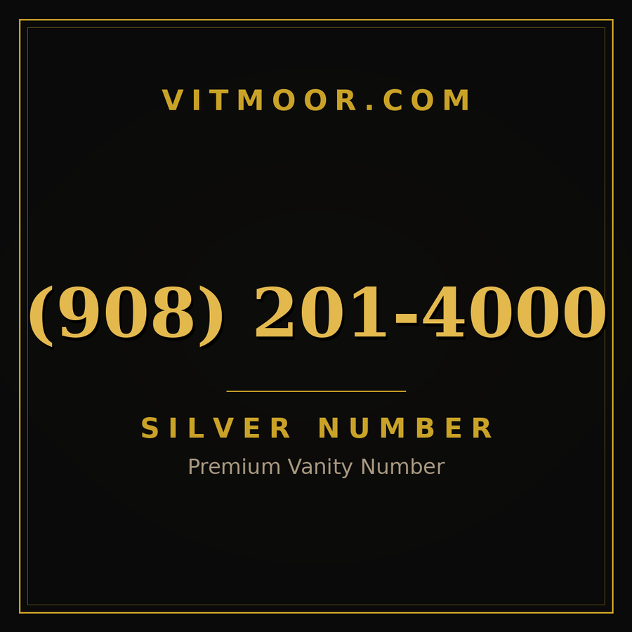VITMOOR Silver premium number (908) 201-4000