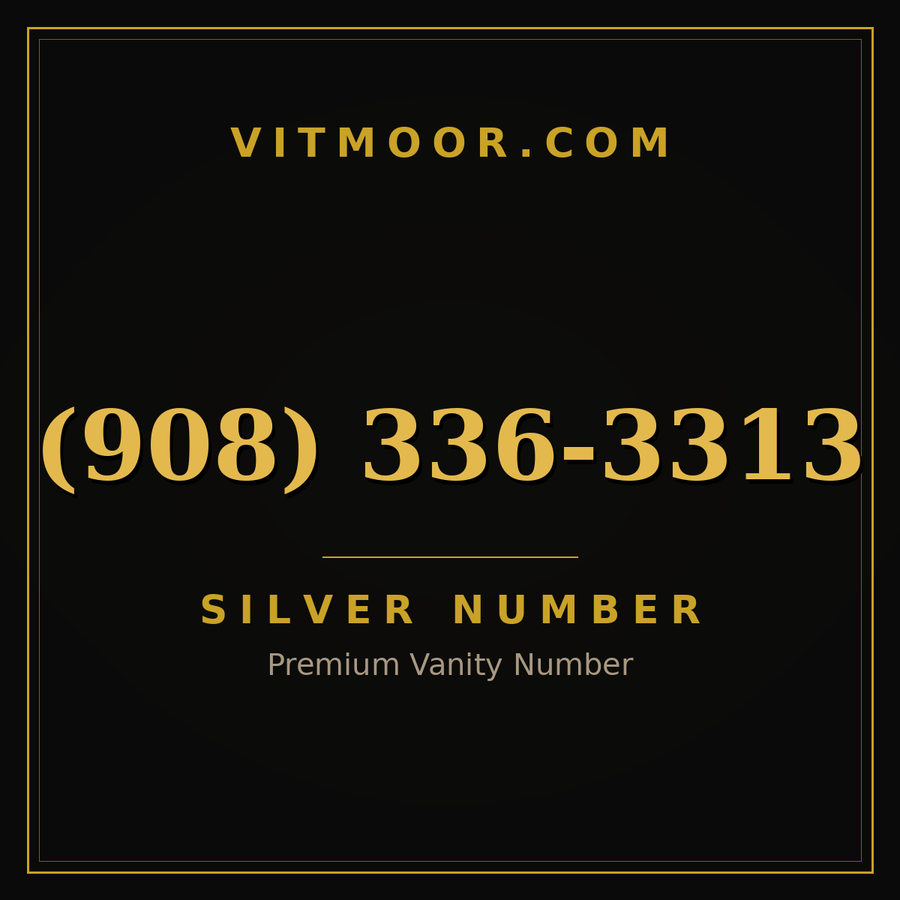 VITMOOR Silver premium number (908) 336-3313