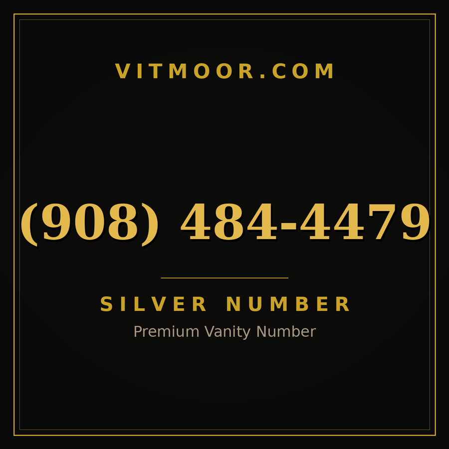 VITMOOR Silver premium number (908) 484-4479