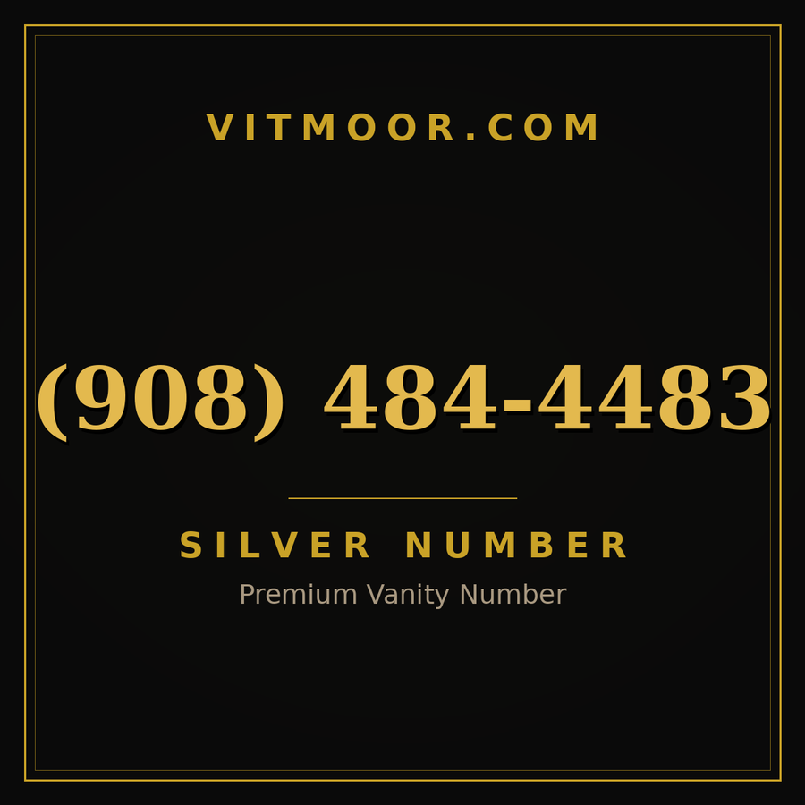 VITMOOR Silver premium number (908) 484-4483