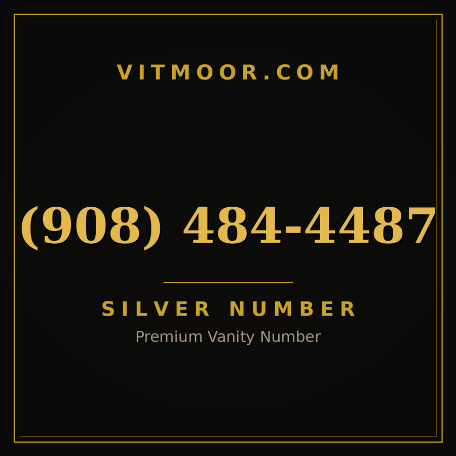 VITMOOR Silver premium number (908) 484-4487