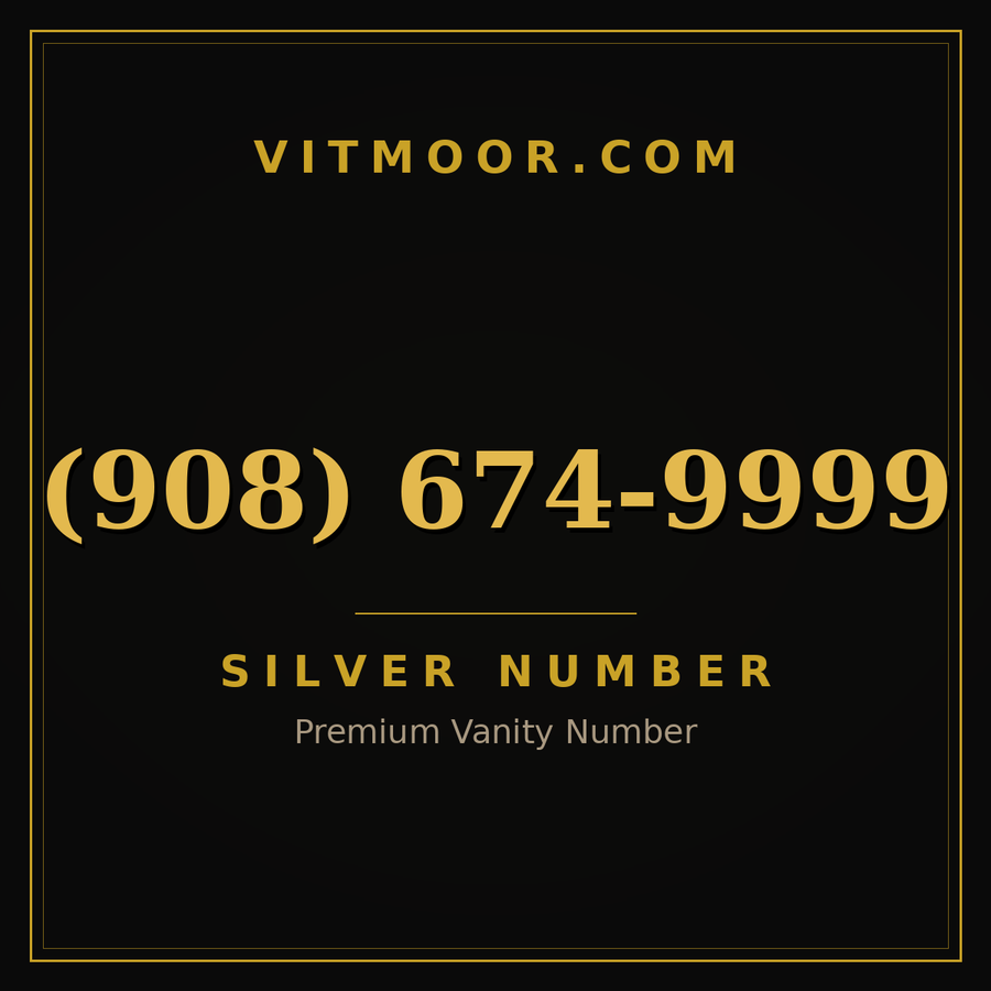 VITMOOR Silver premium number (908) 674-9999