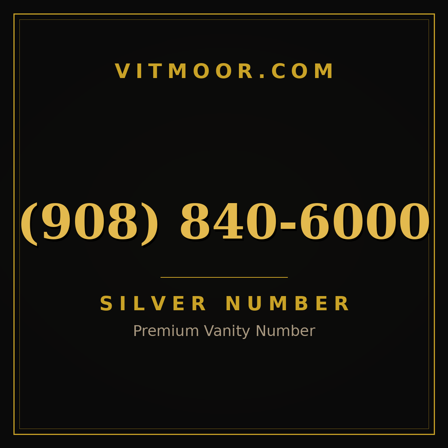 VITMOOR Silver premium number (908) 840-6000