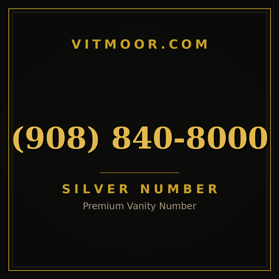VITMOOR Silver premium number (908) 840-8000
