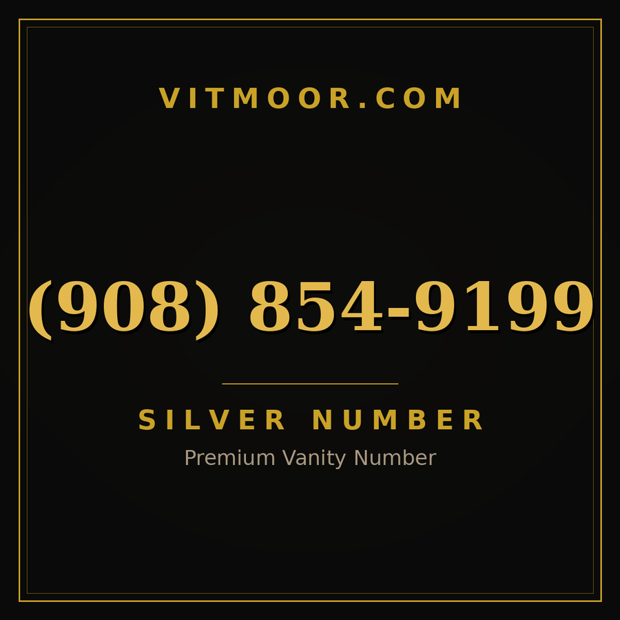 VITMOOR Silver premium number (908) 854-9199