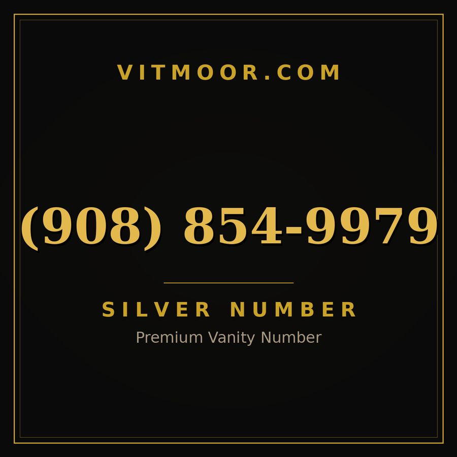 VITMOOR Silver premium number (908) 854-9979