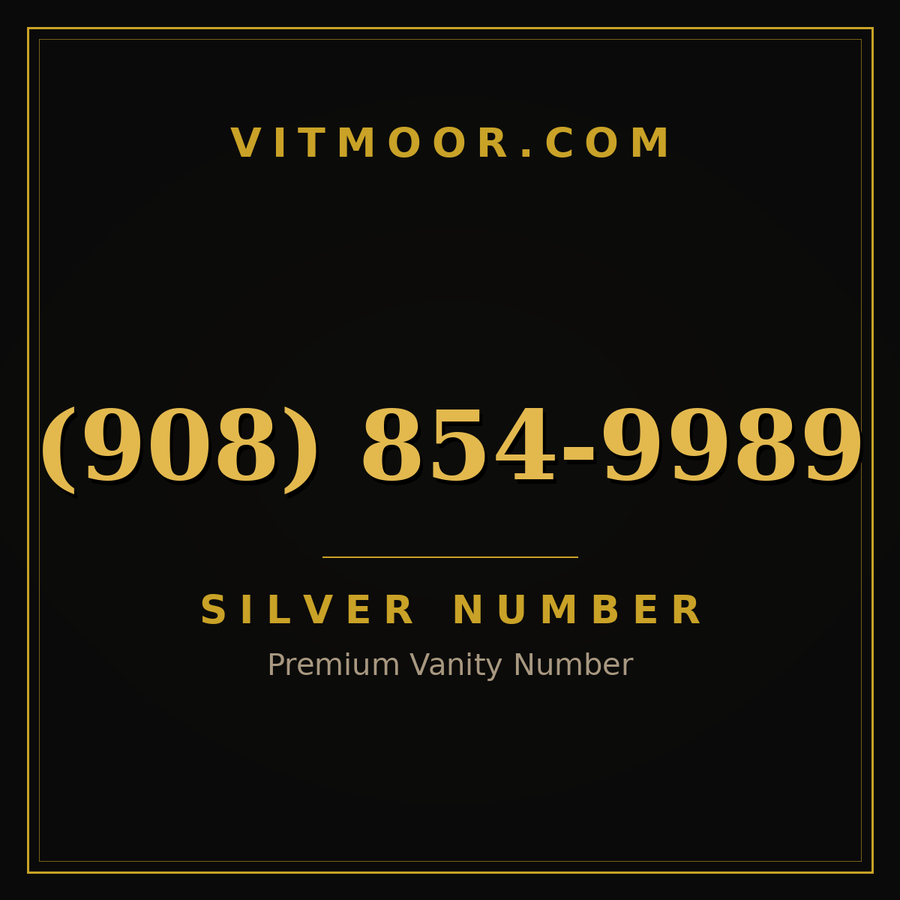 VITMOOR Silver premium number (908) 854-9989