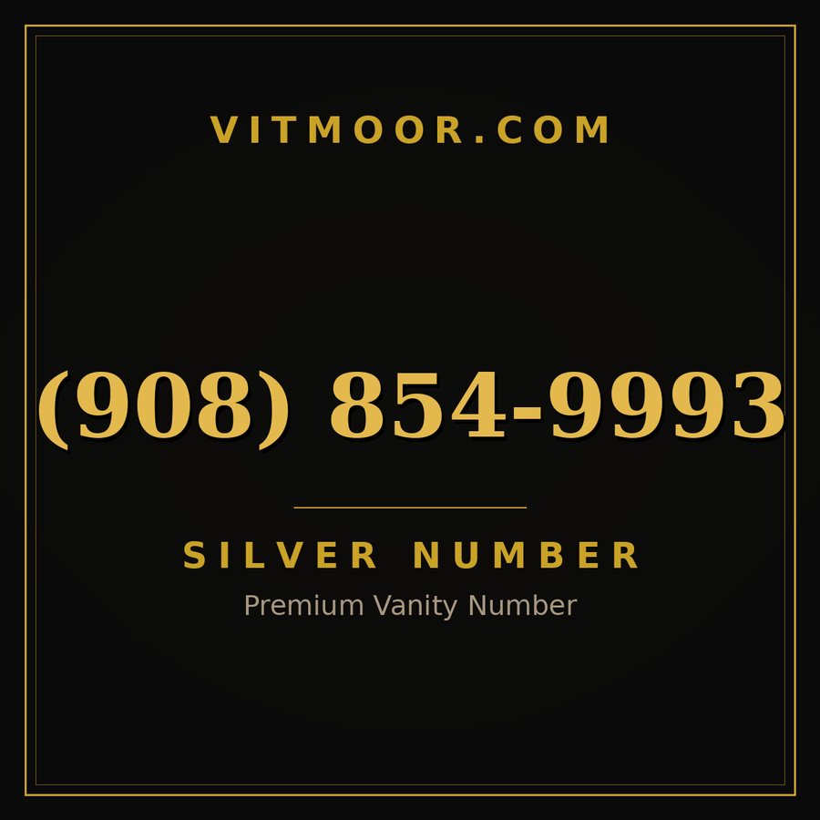 VITMOOR Silver premium number (908) 854-9993