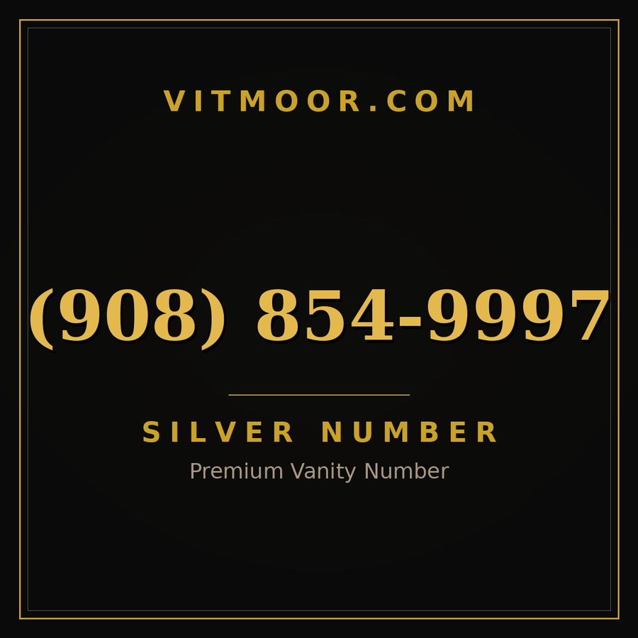 VITMOOR Silver premium number (908) 854-9997
