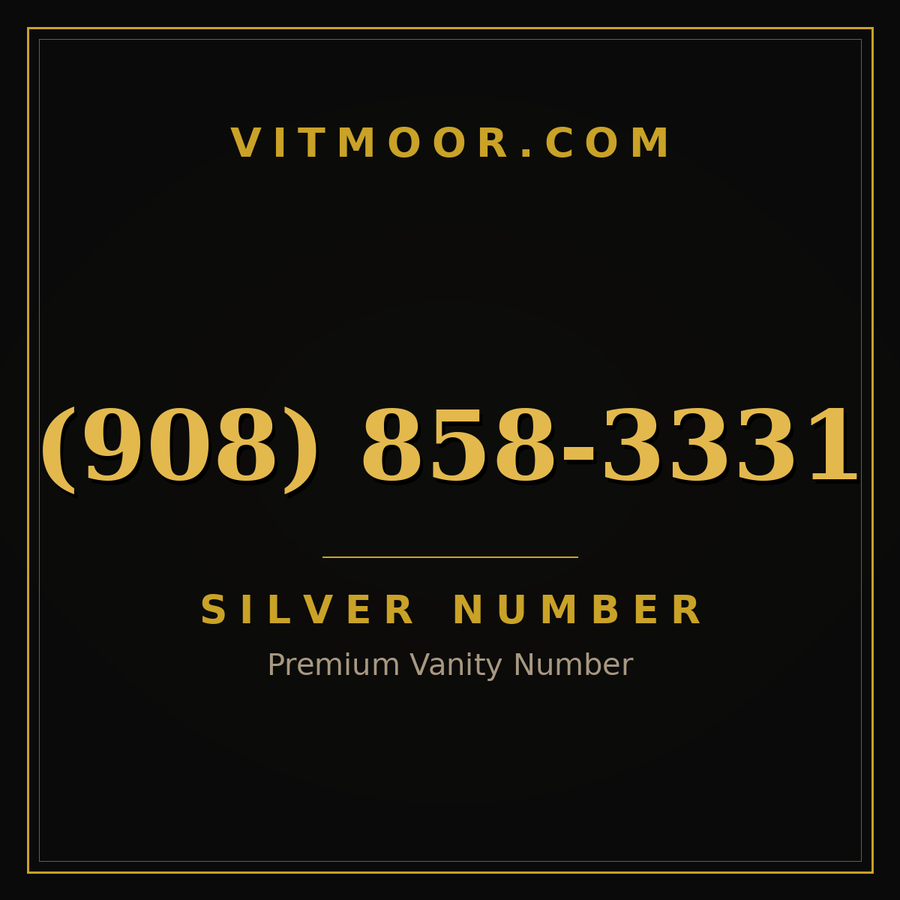 VITMOOR Silver premium number (908) 858-3331