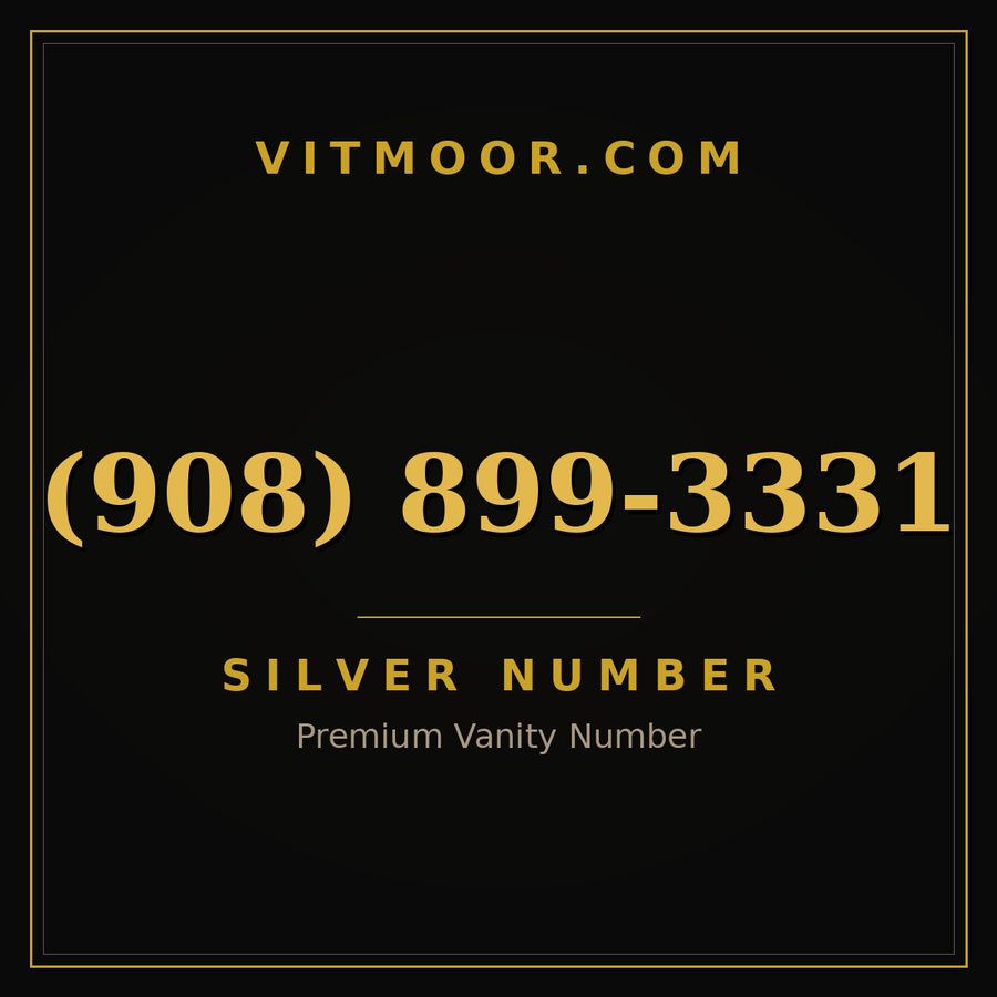 VITMOOR Silver premium number (908) 899-3331