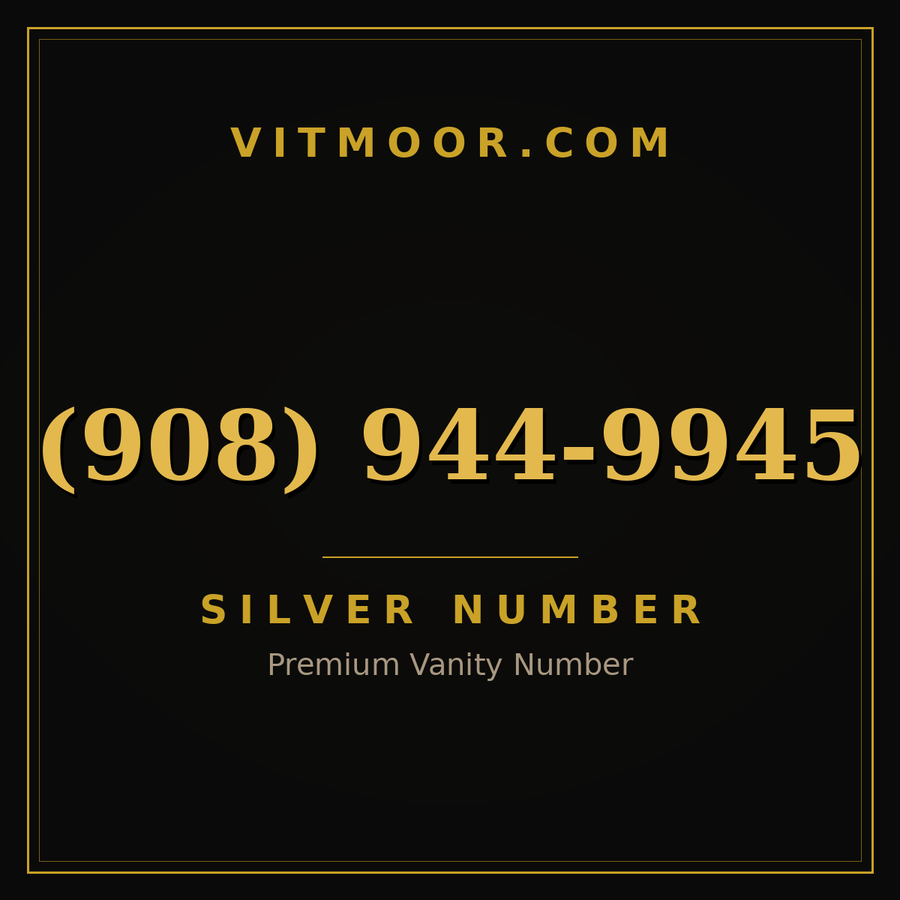 VITMOOR Silver premium number (908) 944-9945