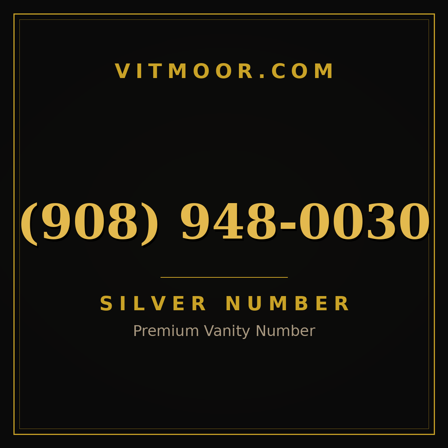 VITMOOR Silver premium number (908) 948-0030