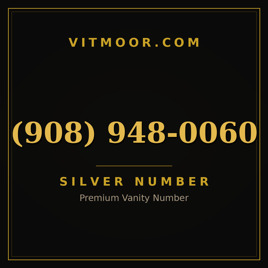 VITMOOR Silver premium number (908) 948-0060