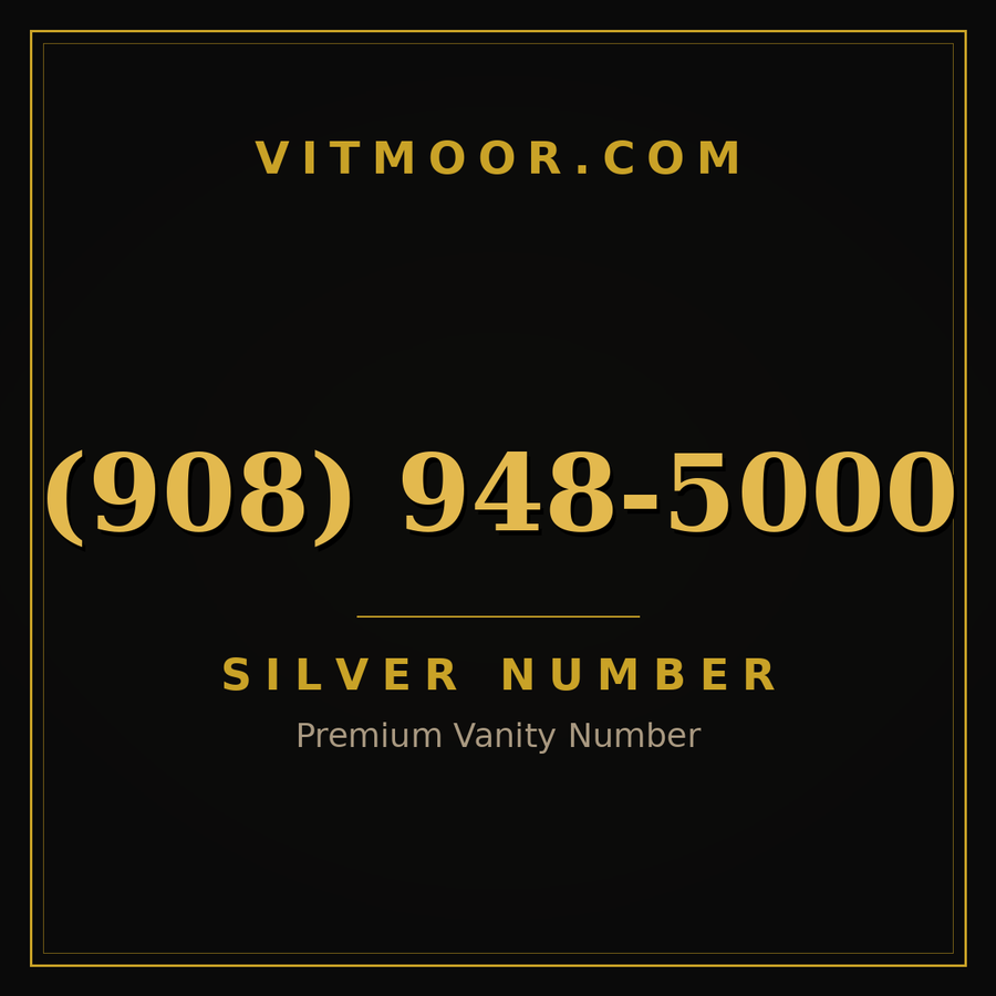 VITMOOR Silver premium number (908) 948-5000