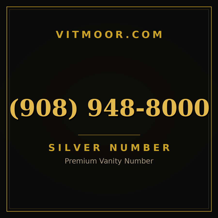 VITMOOR Silver premium number (908) 948-8000