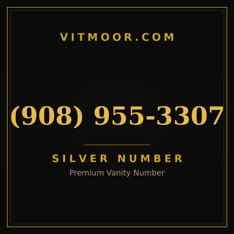 VITMOOR Silver premium number (908) 955-3307
