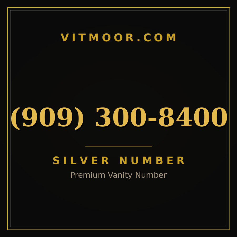 VITMOOR Silver premium number (909) 300-8400