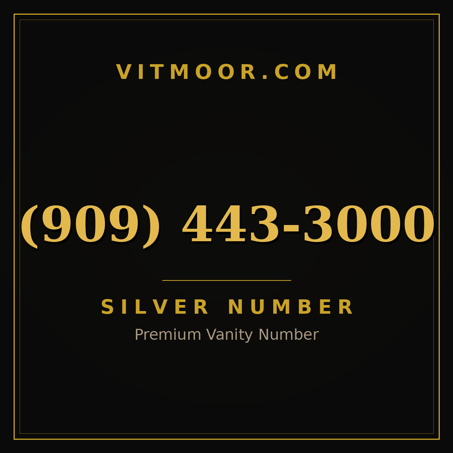 VITMOOR Silver premium number (909) 443-3000