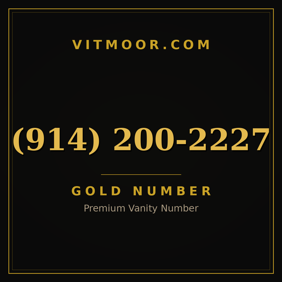 VITMOOR Gold premium number (914) 200-2227